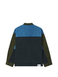 izzue panelled denim-pocket jacket