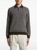 Peserico fine-knit polo-collar sweater
