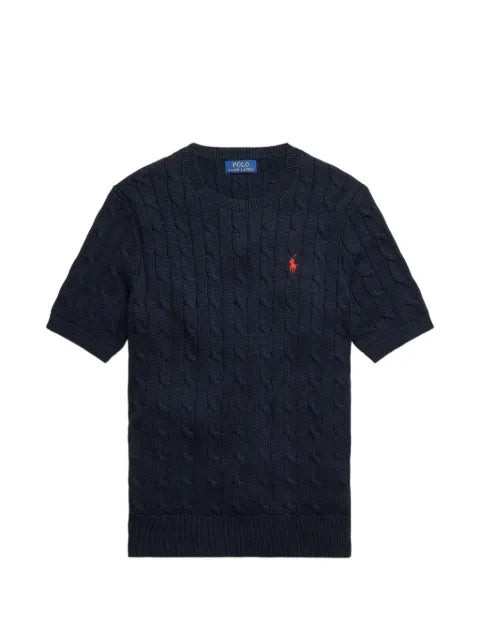 Polo Ralph Lauren cable-knit short-sleeve sweater