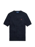 Polo Ralph Lauren cable-knit short-sleeve sweater