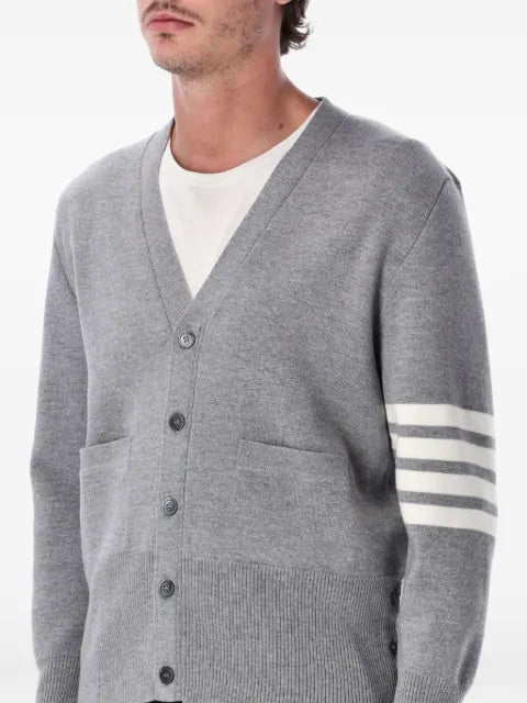 Thom Browne merino wool 4-Bar milano-stitch cardigan