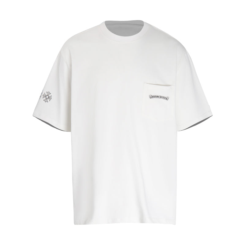Chrome Hearts Multi-Color Cemetery Cross Short Sleeve T-shirt 6052