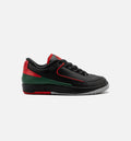 Air Jordan 2 Retro Low Christmas Youth Sneakers - Black/Fire Red/Cement Grey