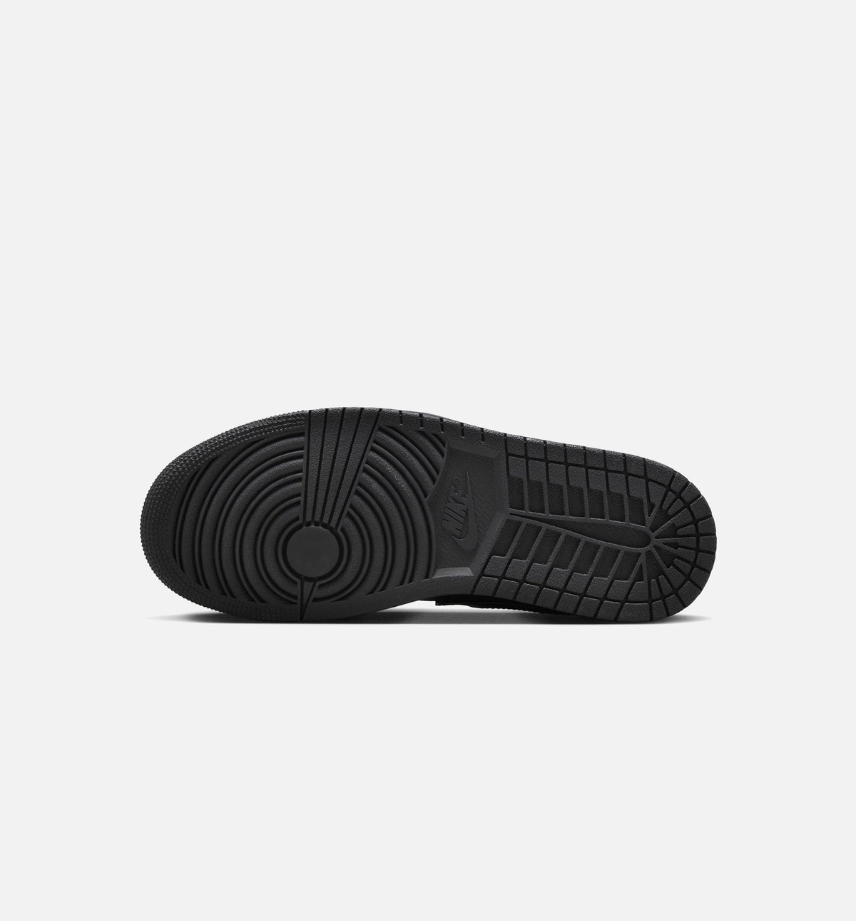 Air Jordan 1 Low Patent Elephant Women's Shoes - Black/White/Metallic Silver