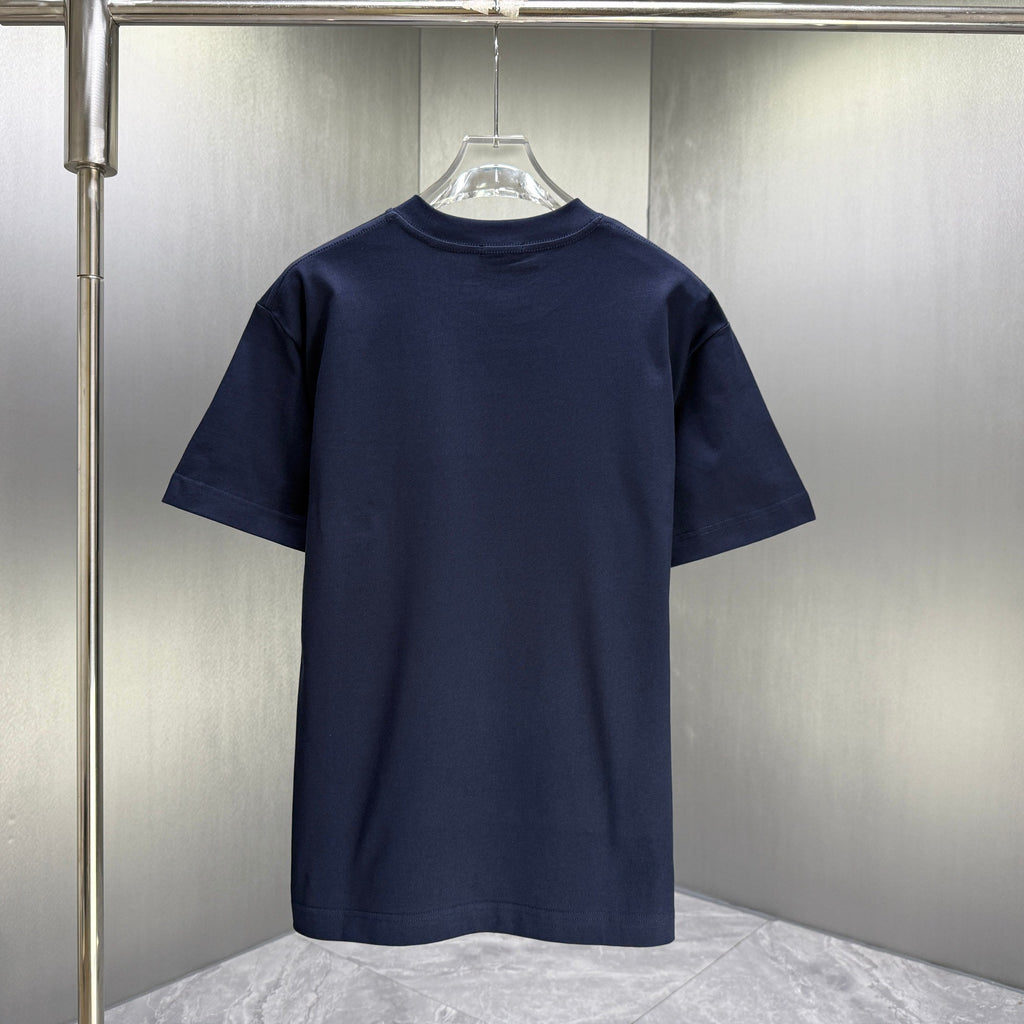Moncler Script Logo T-Shirt Navy