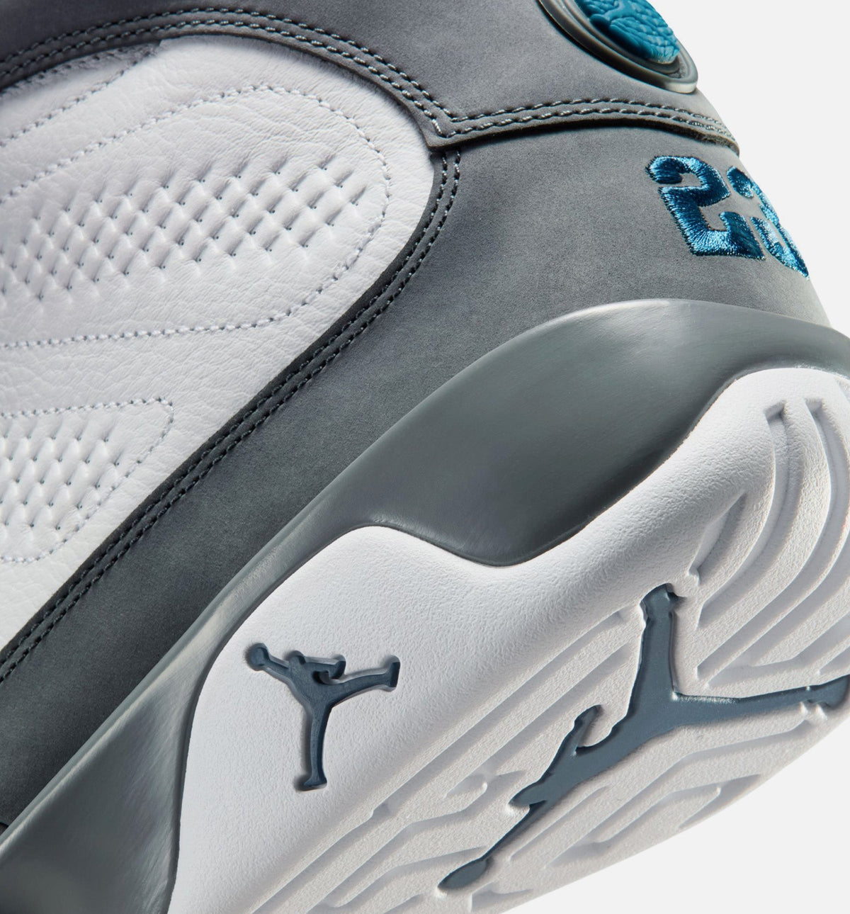 Air Jordan 9 Retro "Flint Grey and French Blue" Men's Shoe – White/French Blue/Flint Grey