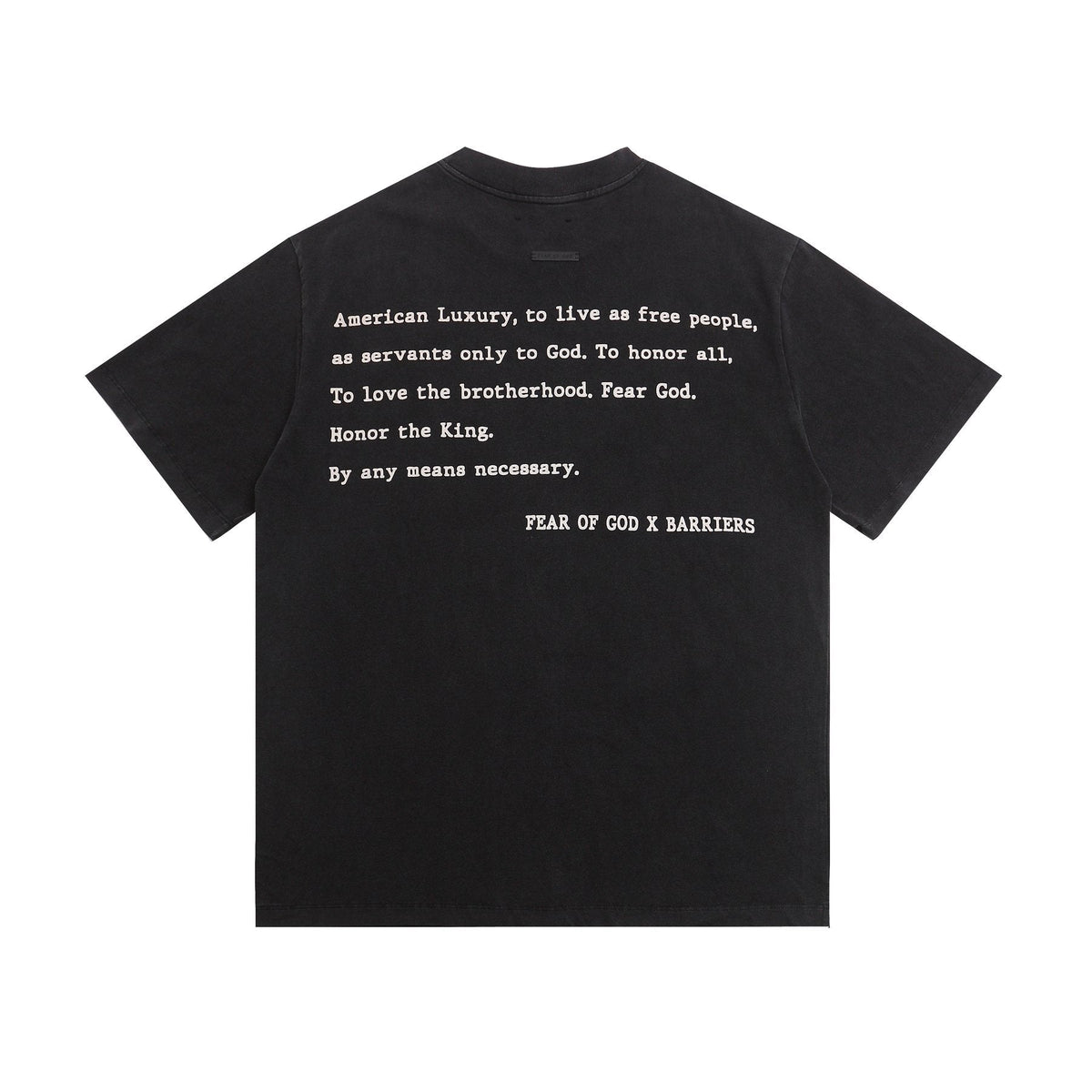 Fear of God x Barriers Live Free Graphic T-Shirt