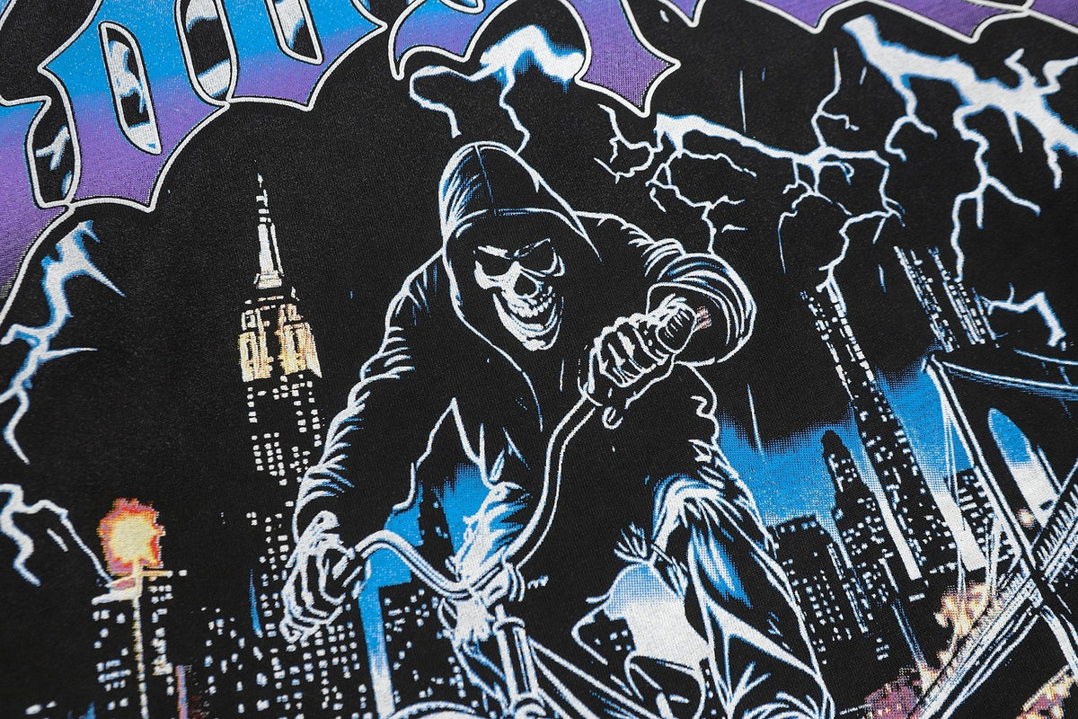 Godspeed Biker City Graphic Long-Sleeve T-Shirt
