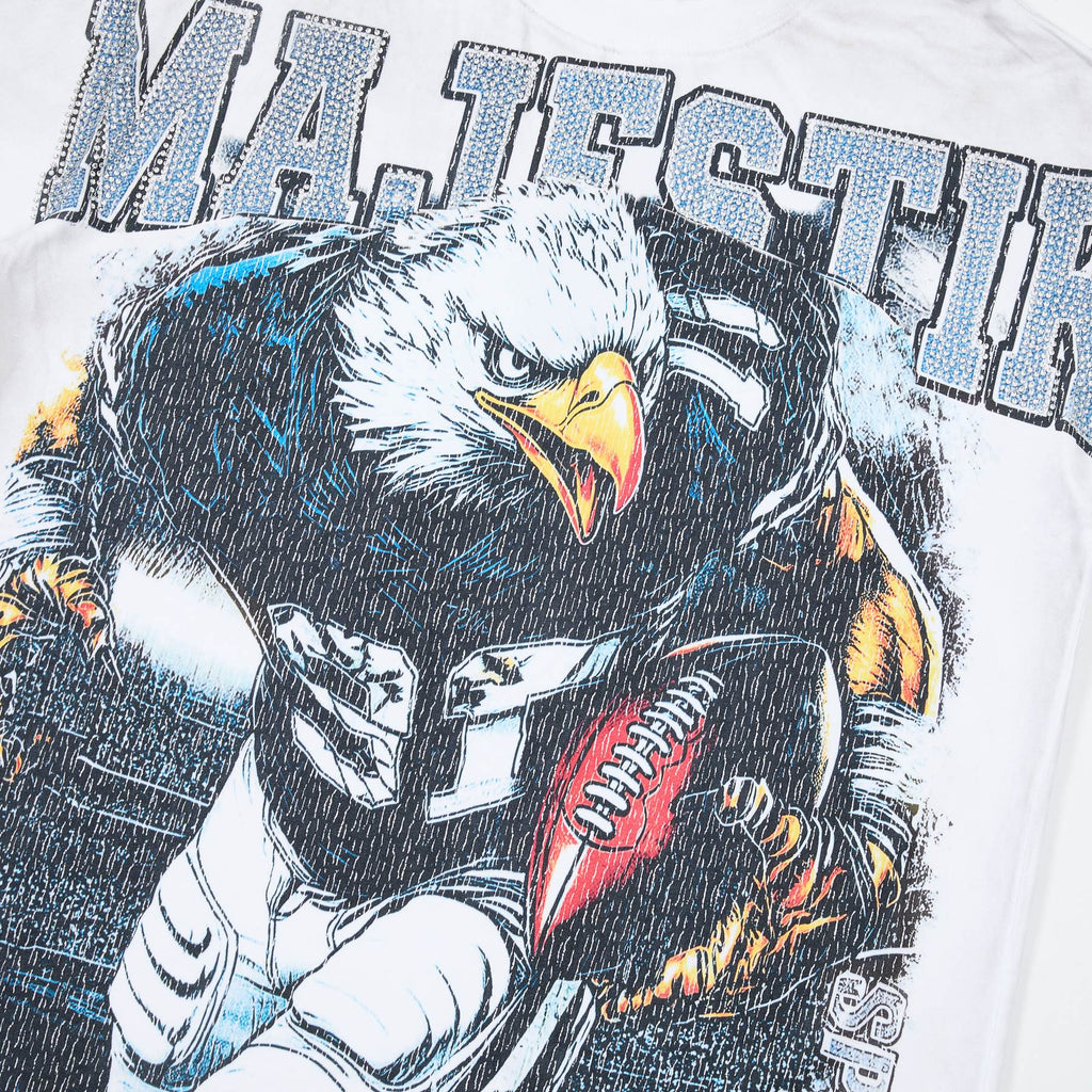 MAJESTIK Football Eagle Graphic T-Shirt