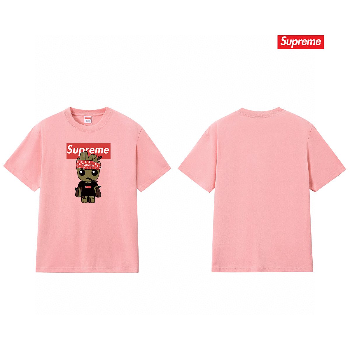 Supreme Tree Character Graphic Short-Sleeve T-Shirt