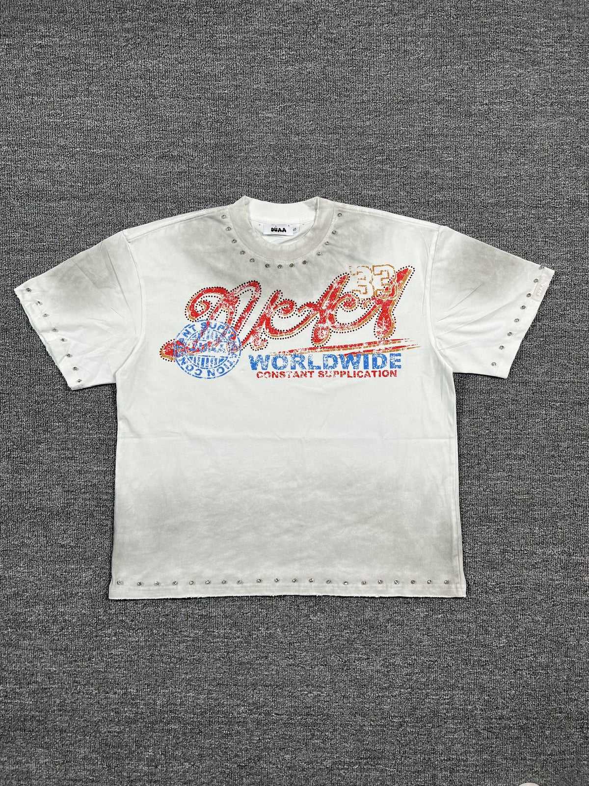 DUAA New Age Studded Graphic T-Shirt