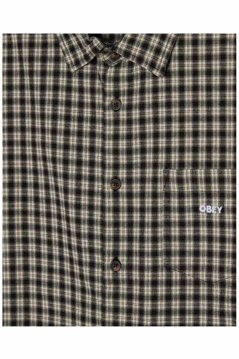 OBEY BIGWIG AXEL WOVEN L/S Black