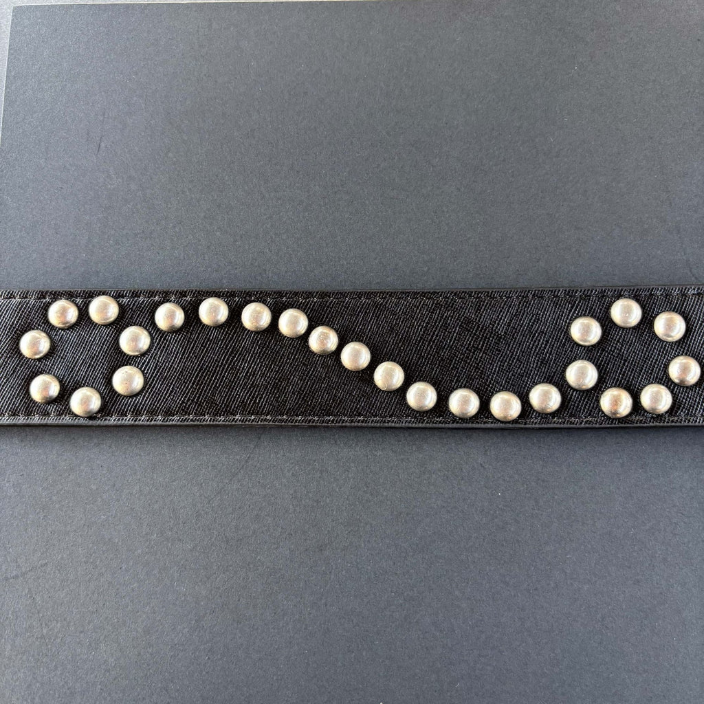 AMIRI Riveted Leather Belt Punk Claw Metal Buckle Waist Belt