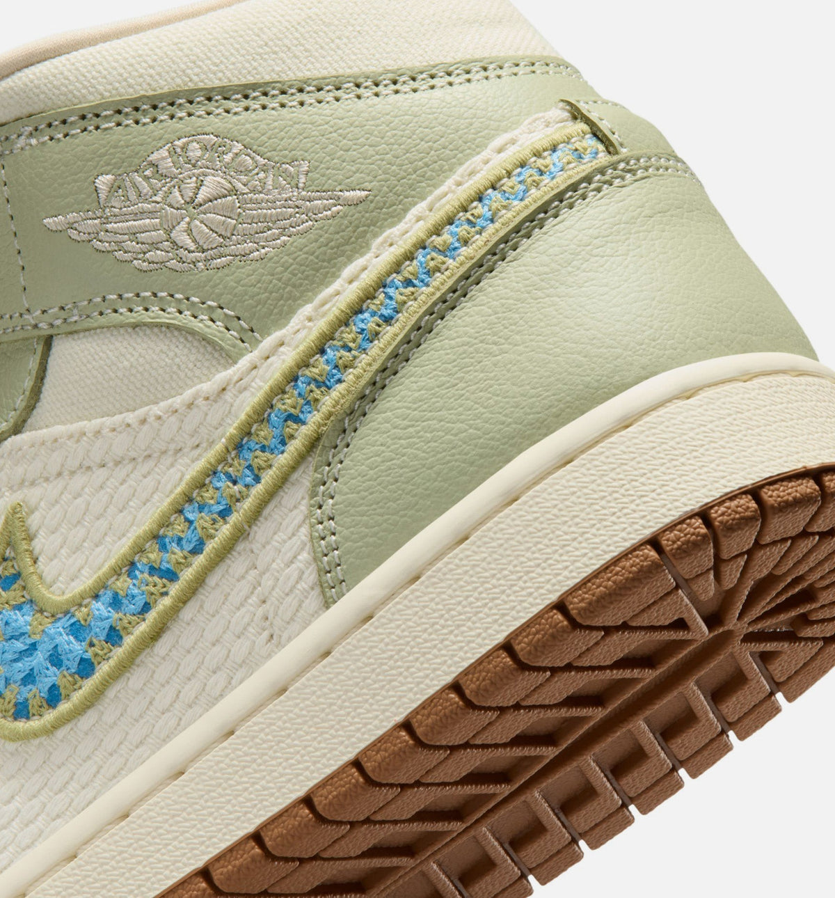 Air Jordan 1 Mid SE Women's – Olive Aura/Pearl White/Lawn