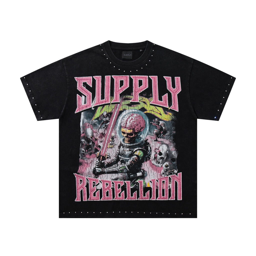 SUPPLY TEE Rebellion Astronaut Graphic T-Shirt
