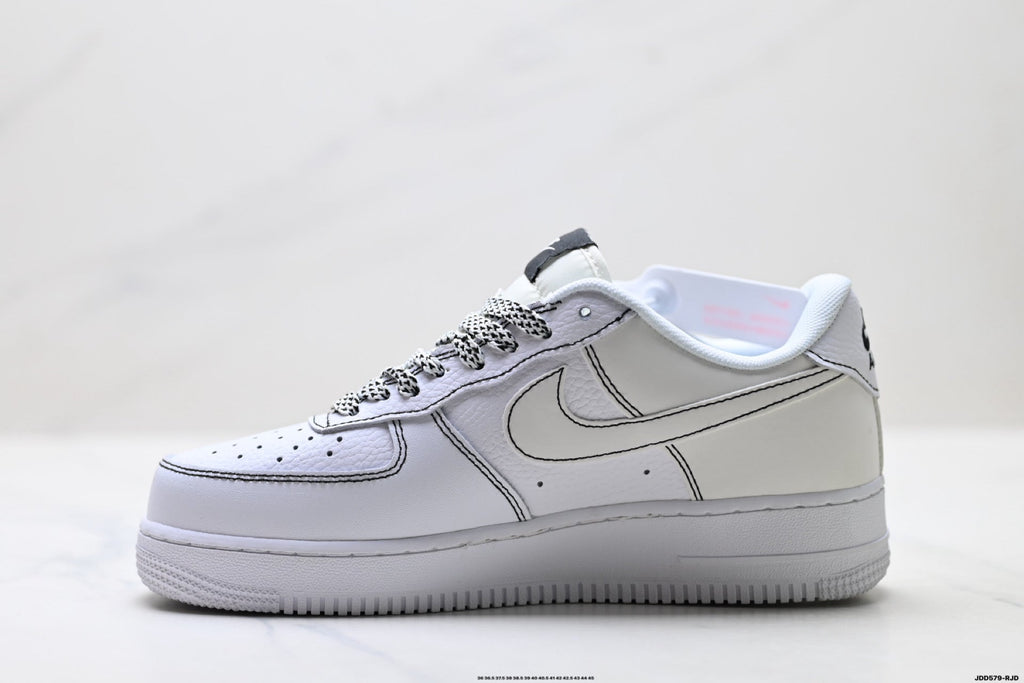Nike Air Force 1 Low White Snake Print Unisex Sneakers Style 13