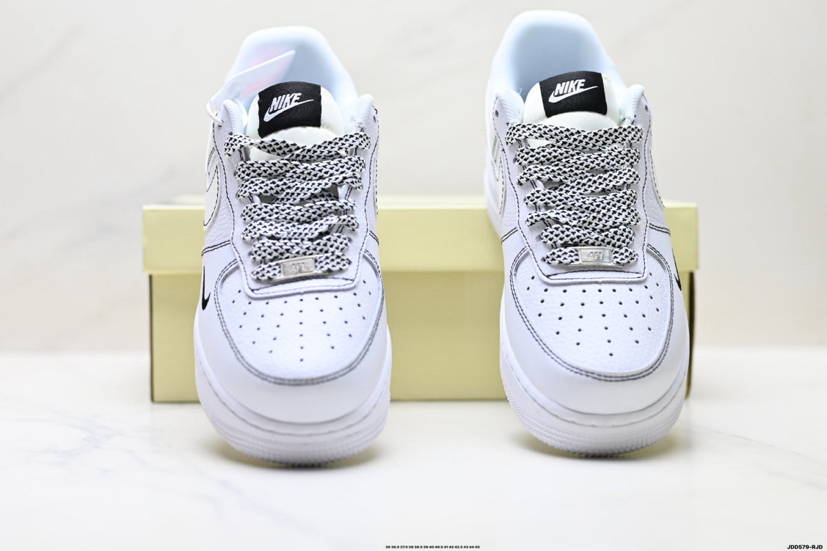 Nike Air Force 1 Low White Snake Print Unisex Sneakers Style 13