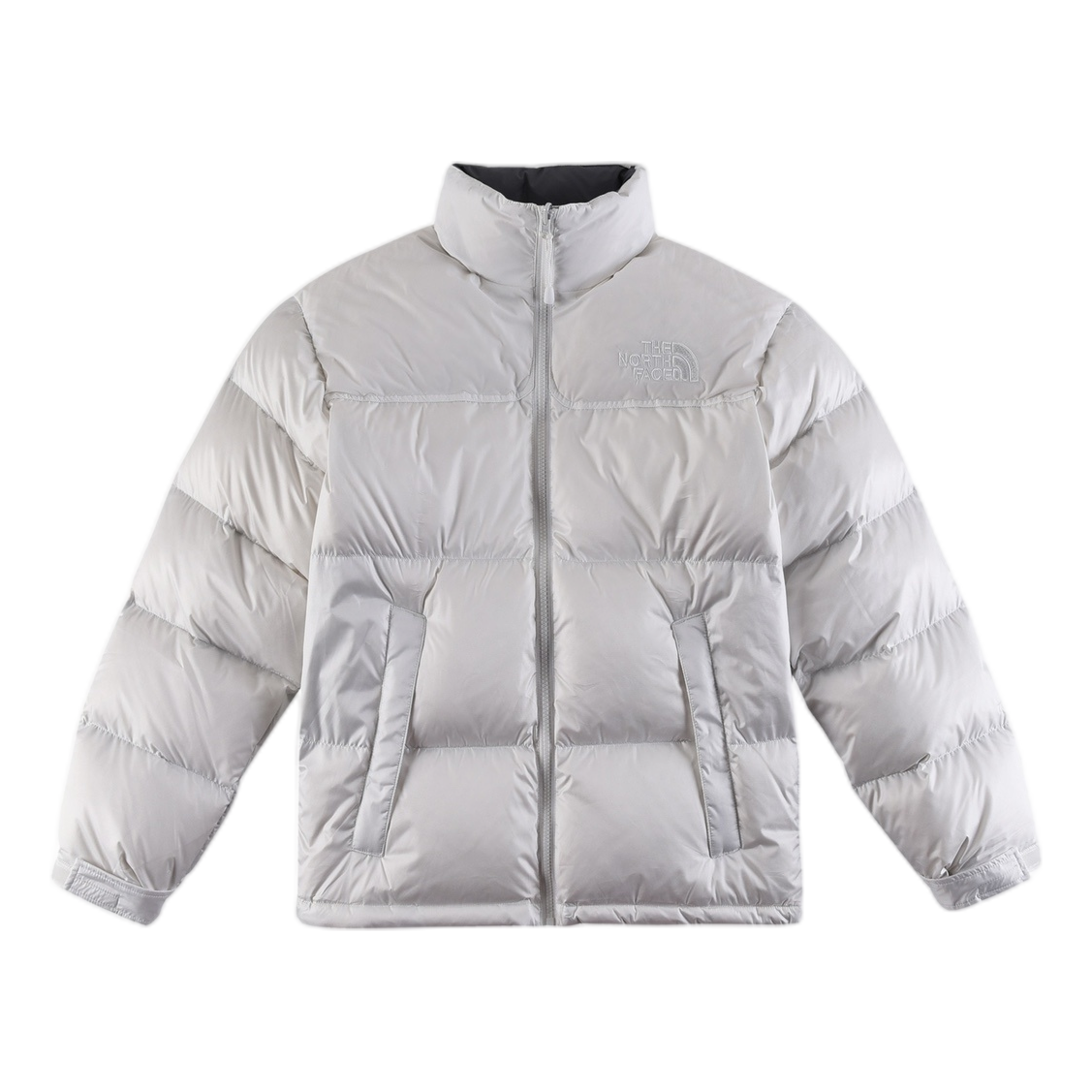 The North Face Contrast-Panel Stand-Collar Puffer Jacket – Two-Tone Edition