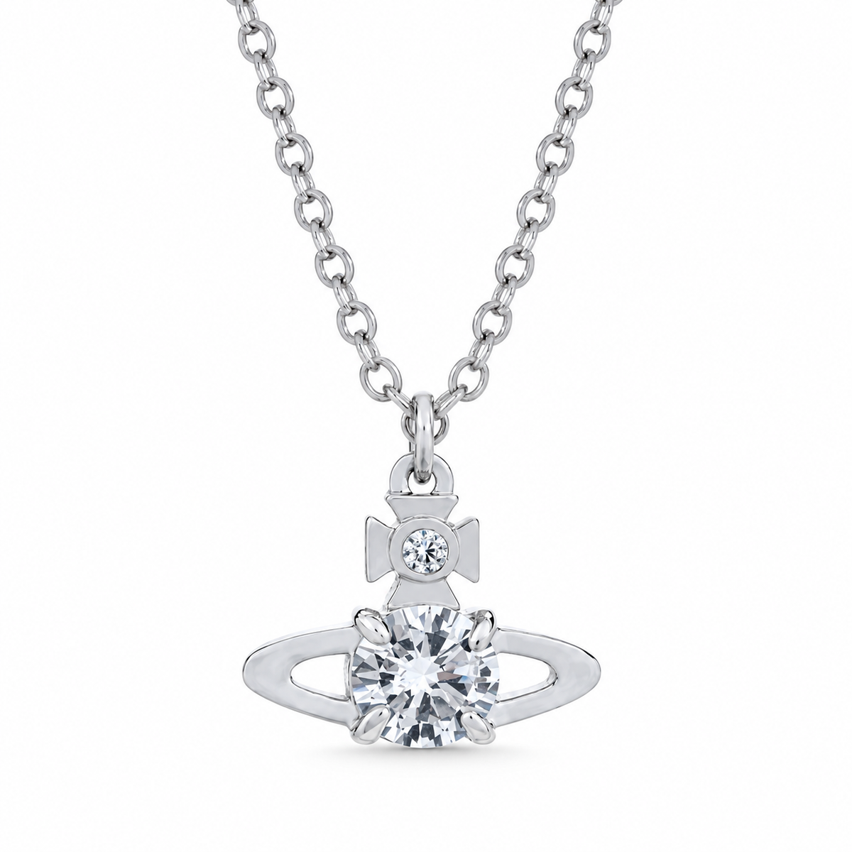 Vivienne Westwood Style Crystal Orb Choker Necklace