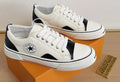 Converse White and Black Low-Top Sneakers