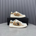 Amiri Tan Patterned Panel Sneakers