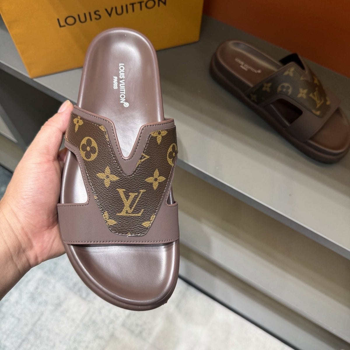 Louis Vuitton Oasis Cutout Slide Sandals