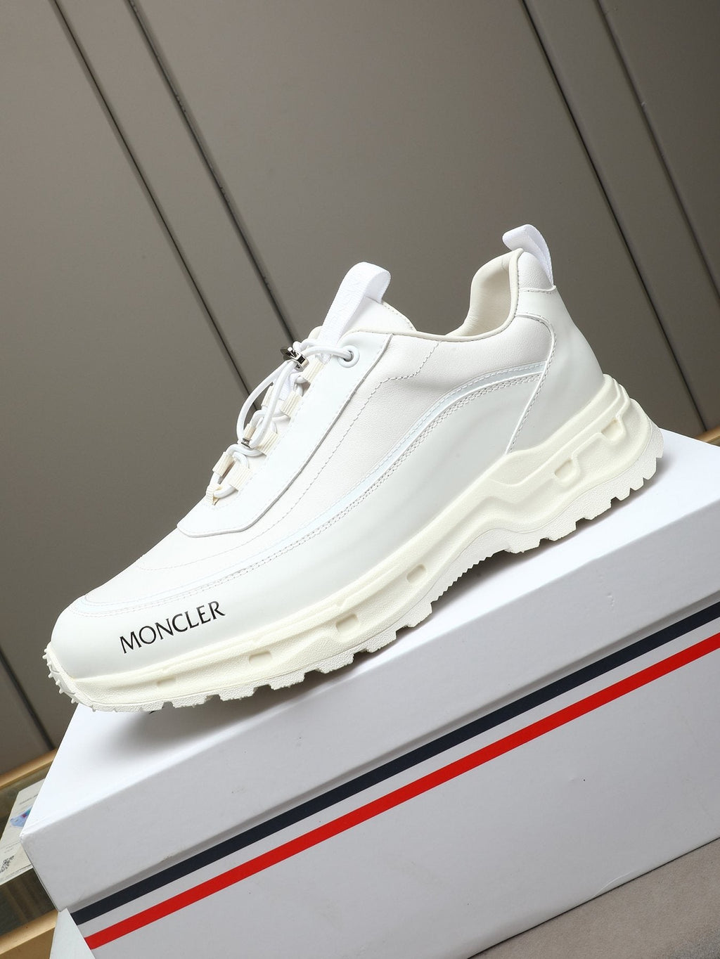 Moncler Chunky-Sole Lace-Up Sneakers
