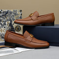 Dior Men's Pebbled Leather Hardware Loafers