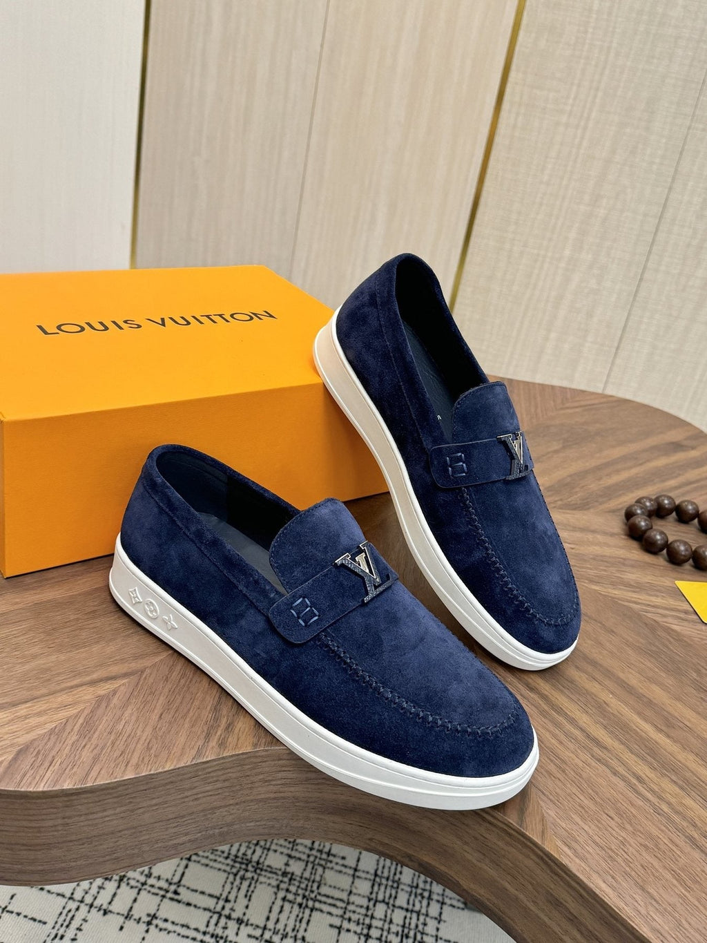 Louis Vuitton Textured Slip-On Sneakers