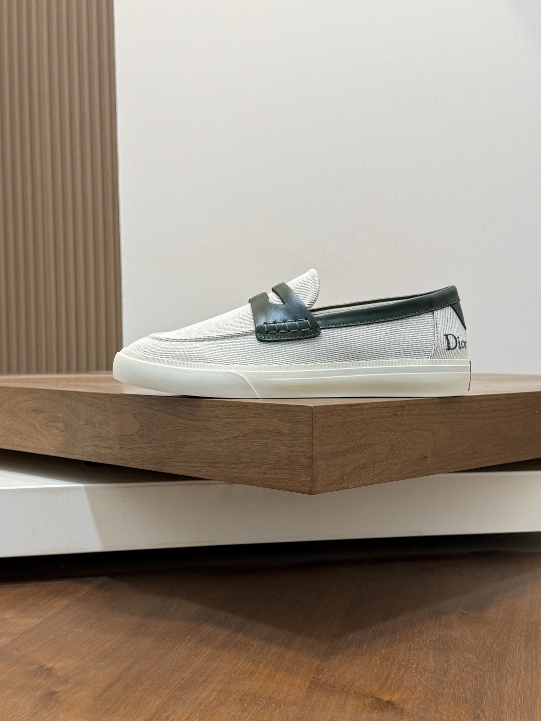 Dior Men's Vamp-Strap Slip-On Shoes
