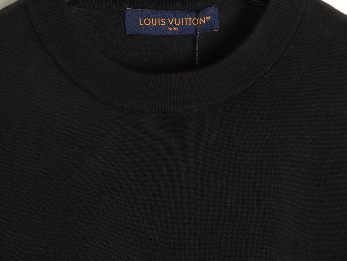 Louis Vuitton Crewneck Short-Sleeve T-Shirt - Black